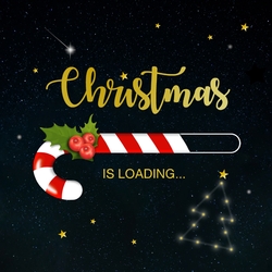 Christmas is loading 2025 Voorkant