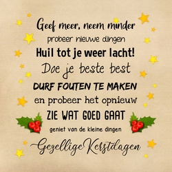 Goede voornemens Kerst en Niewjaar Voorkant